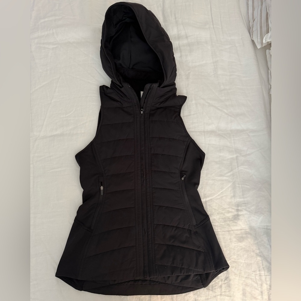 Lululemon Athletica Black Hooded Vest